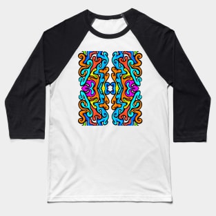 Color Swirl No.#1 Baseball T-Shirt